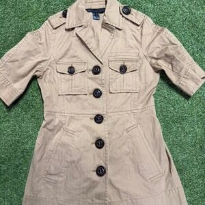 Marc by Marc Jacobs tan trench coat dress Size 4 #trenchcoat #dress